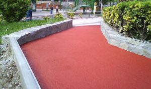 Rampa de acceso a parque